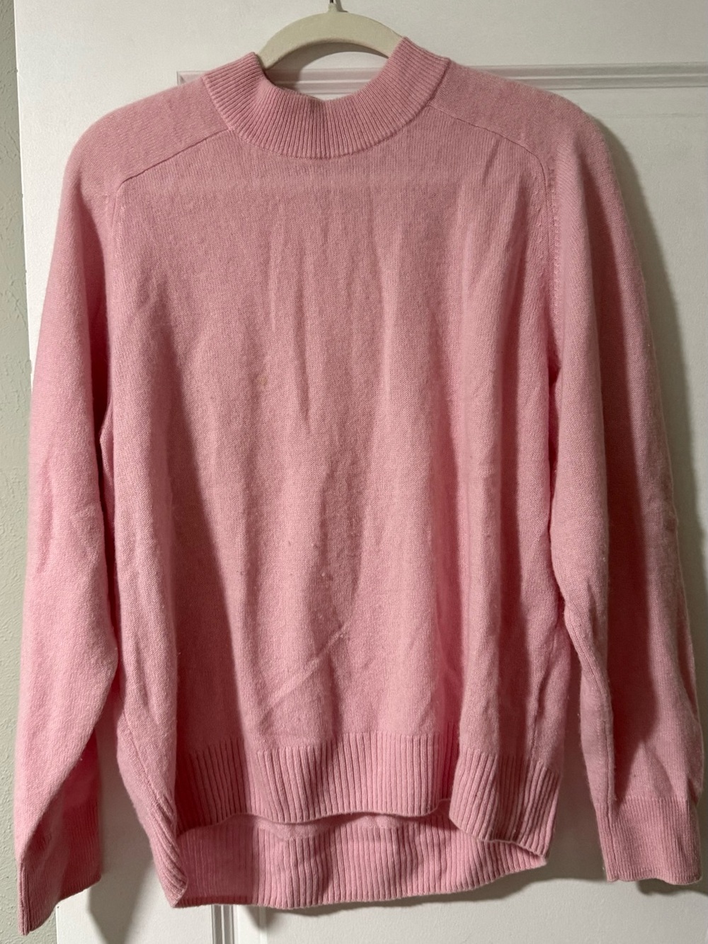 Tibi Light Pink Crewneck Sweater